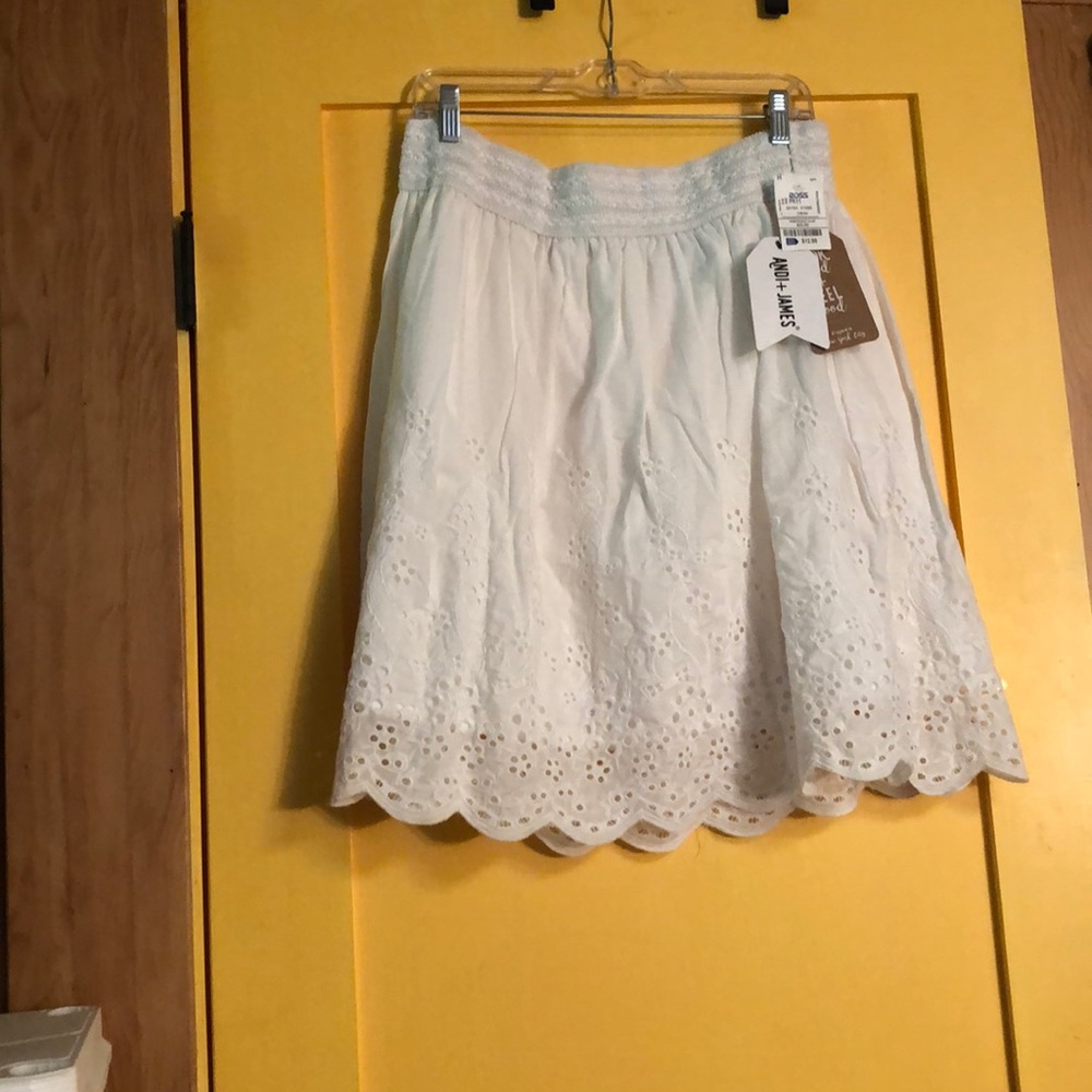 White skirt